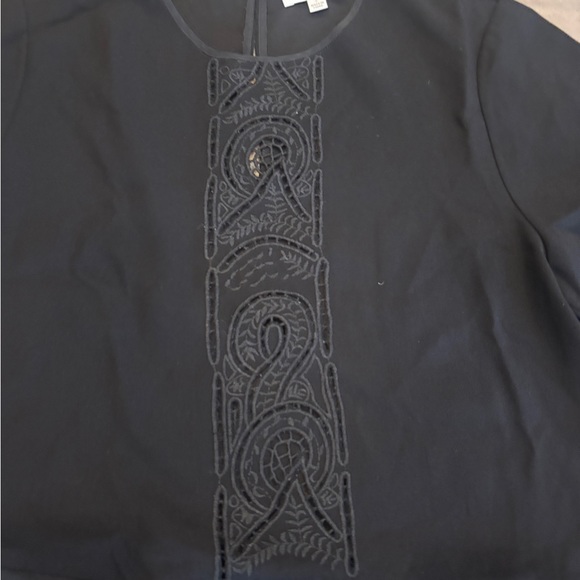 Aritzia Wilfred Black Embroidered Dress - Picture 3 of 6